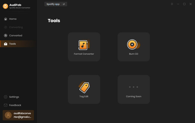 screenshot of AudiFab Spotify Music Converter